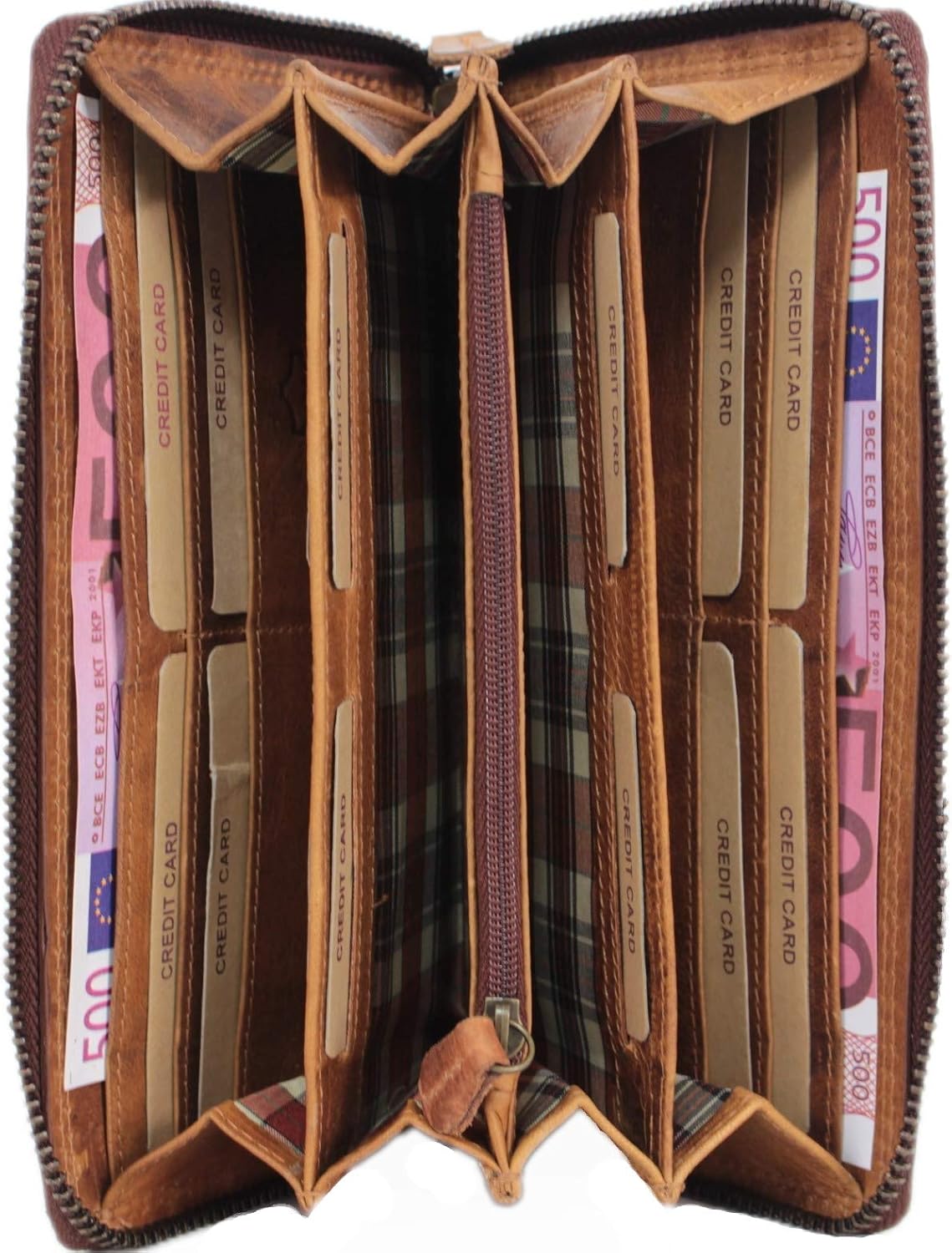 Corno d´Oro Premium – Leder Geldbörse Damen mit RFID