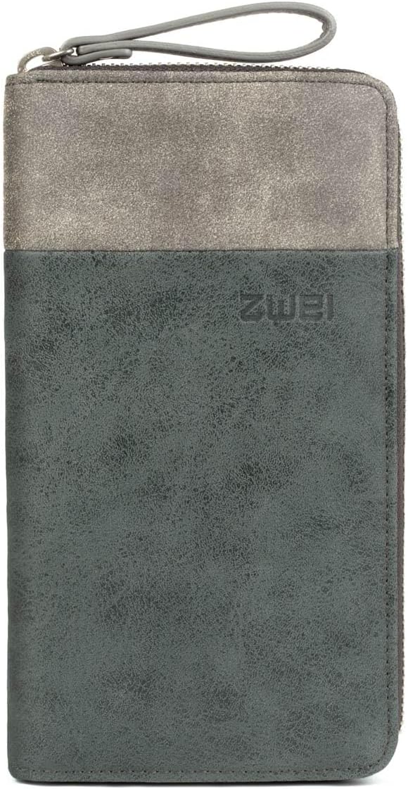 ZWEI EVA EV2 – Kunstleder Geldbörse mit 15 Kartenfächern