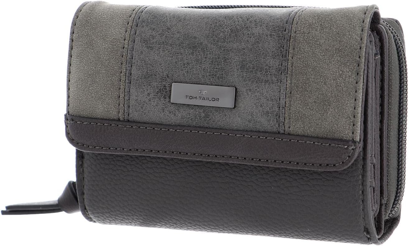 TOM TAILOR Juna – Kunstleder Geldbörse mit Druckknopf