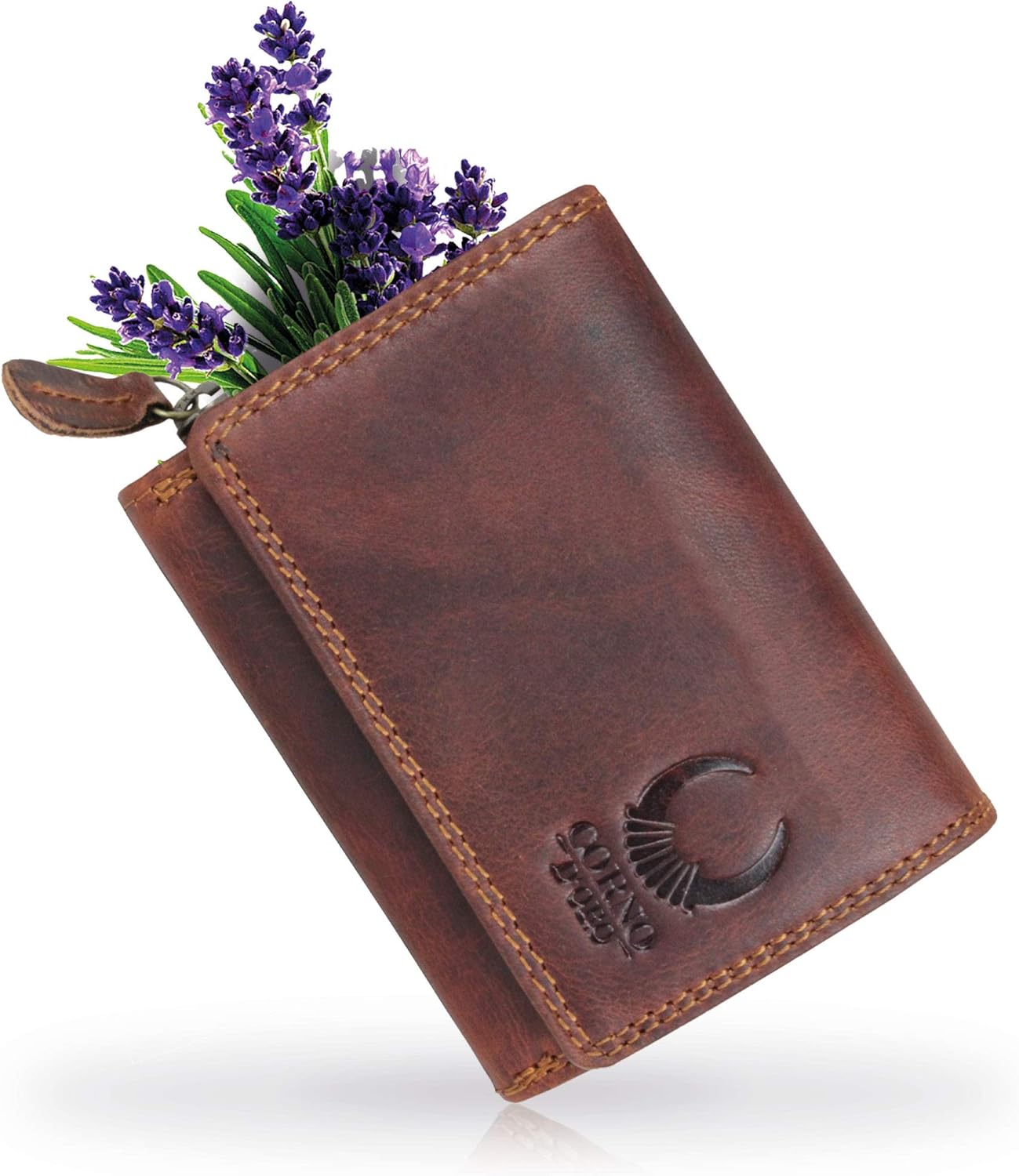 Corno d´Oro Mini Geldbörse Damen – Leder mit RFID