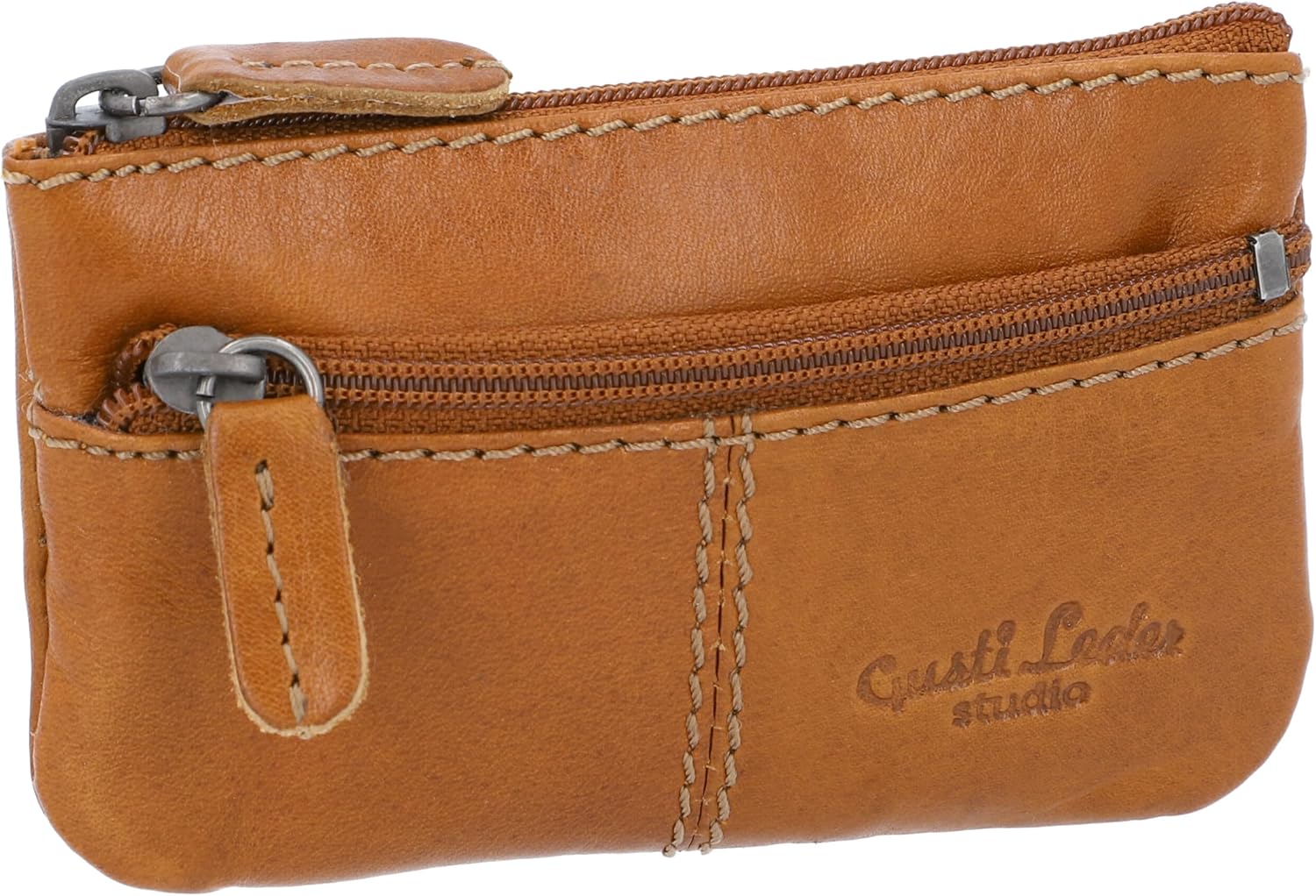 Gusti Rook – Schlüsseltasche aus Leder mit Reißverschluss