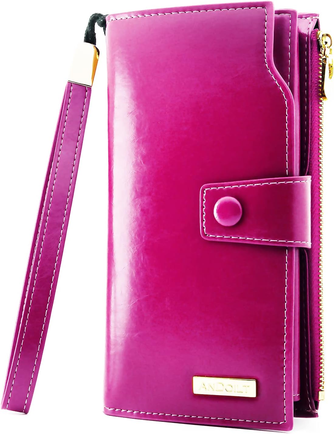ANDOILT Damen-Geldbörse – Leder mit RFID-Schutz