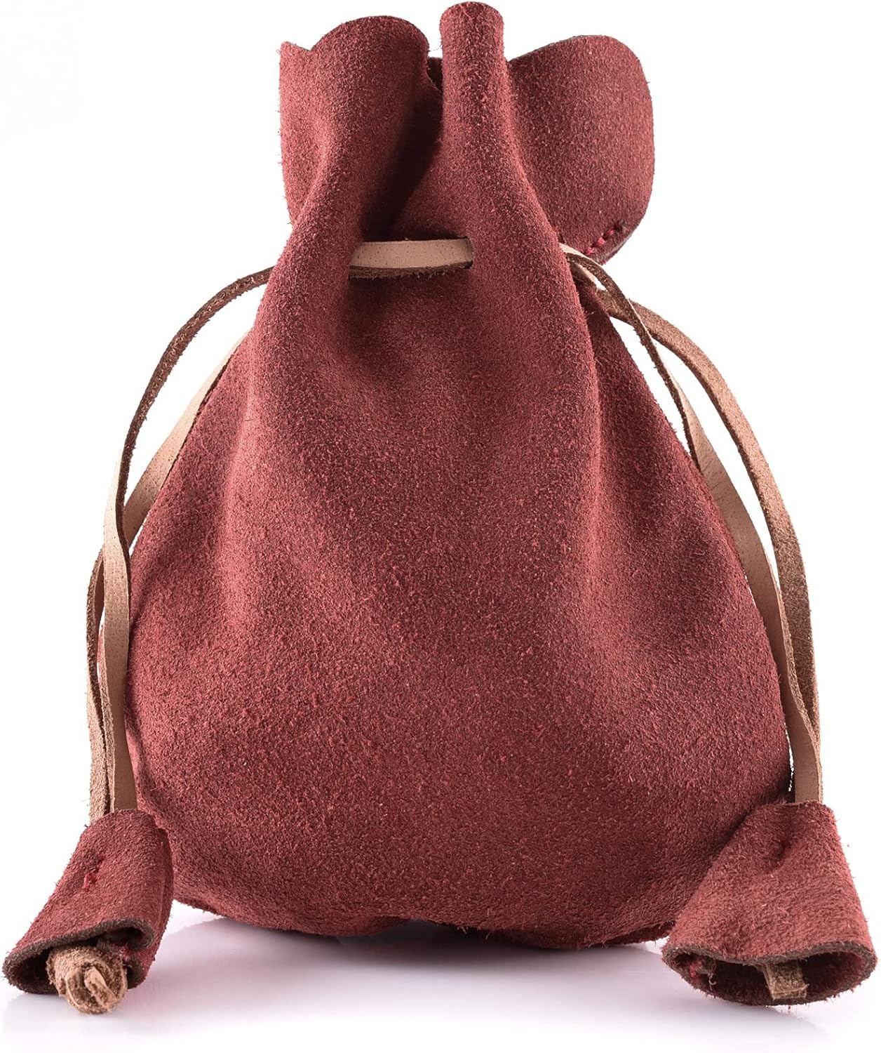 Battle-Merchant Lederbeutel – Mittelalter Geldkatze Rot