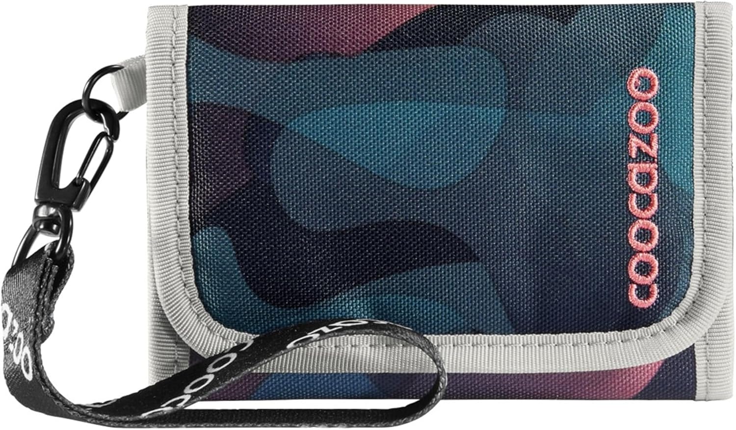 Coocazoo Cloudy Peach – Rosa-blaue Geldbörse mit Sichtfenster