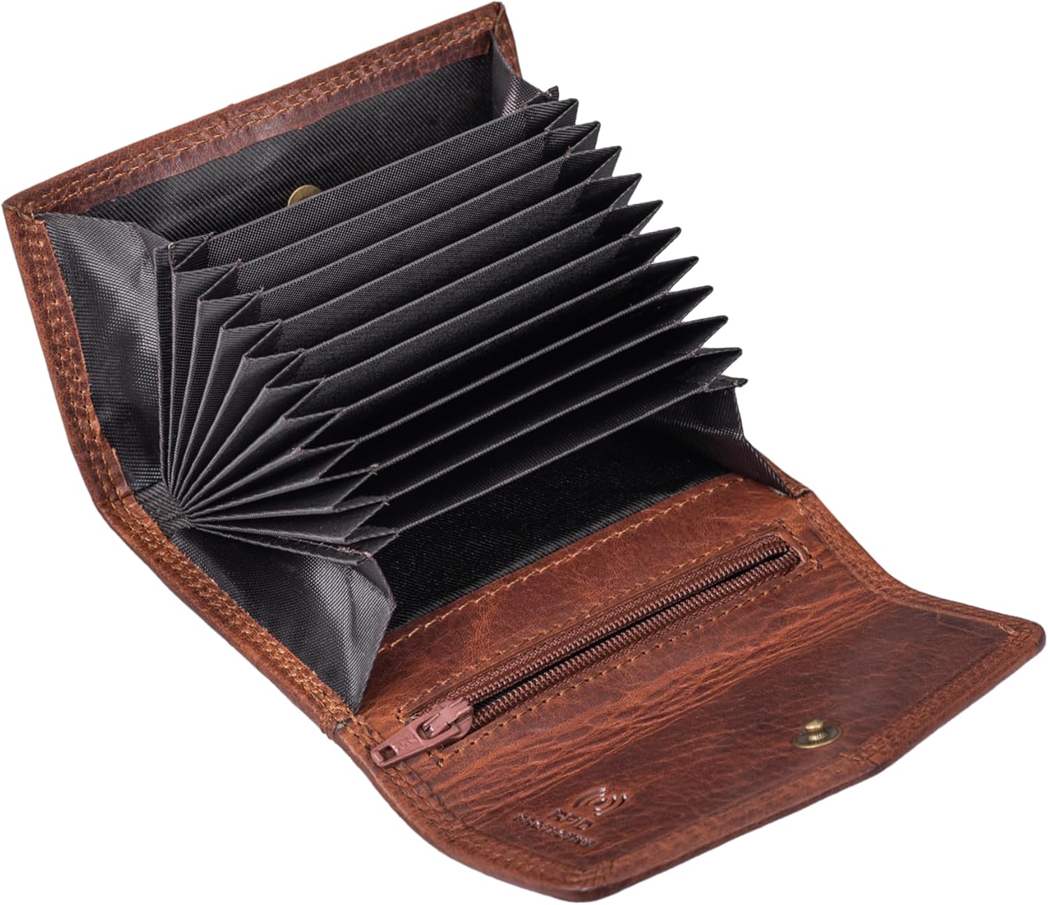 STILORD Holden – Cognac Leder Geldbörse mit RFID