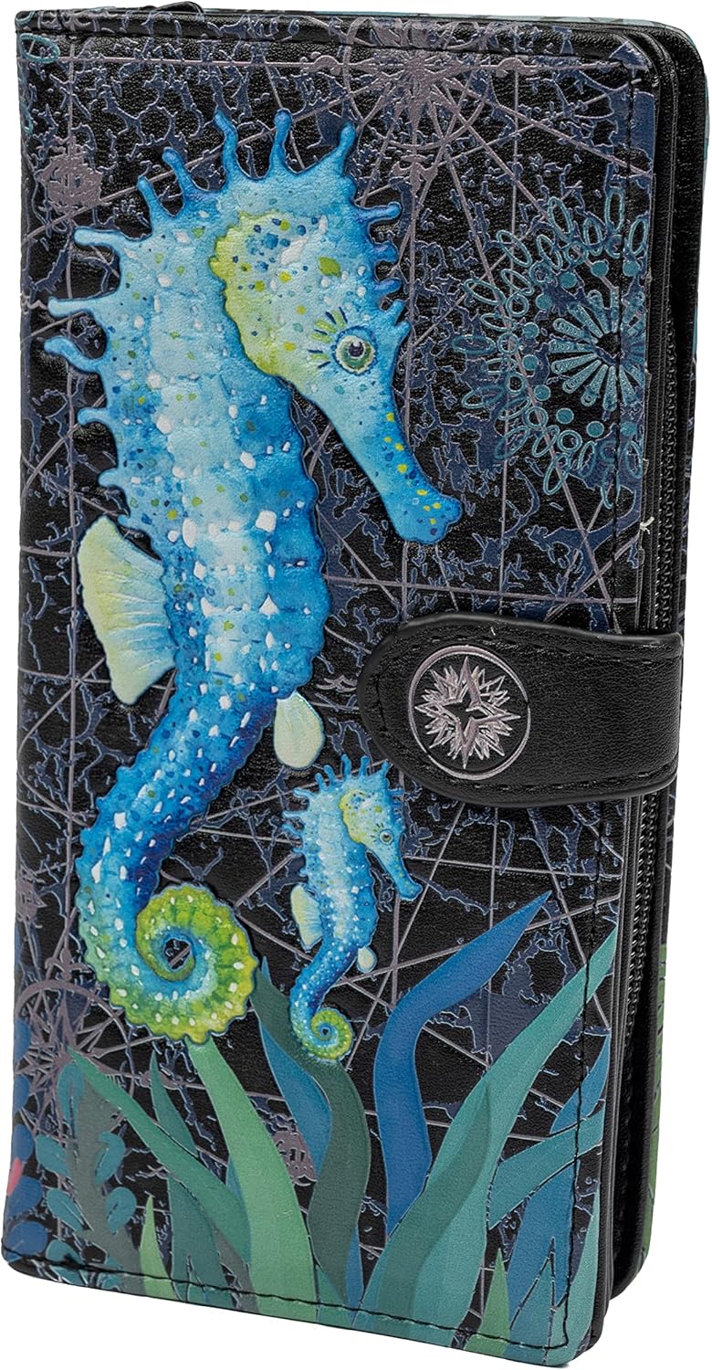 Shag Wear Seepferdchen – Vegane Geldbörse mit Tierdruck