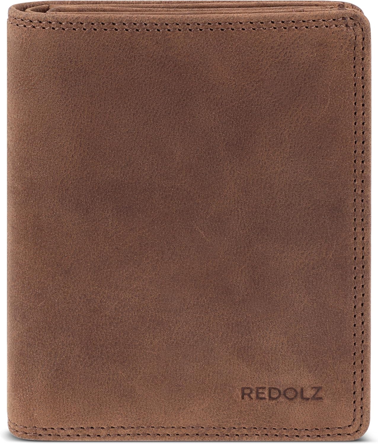 REDOLZ Leder Geldbörse – Querformat mit RFID-Schutz